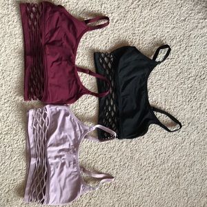 Victoria Secret PINK Bralette 3 pack